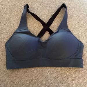 Under Armour Blue/Gray Large Sports Bra